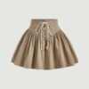 Sitara Lace Up Front Flare Skirt