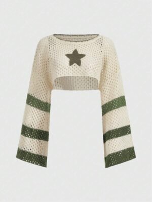 170916945967ca49809cb370f82a5a55b830a753a8_thumbnail_900x Sitara Fairycore Summer Crochet Star Pattern Hollow Out Crop Sweater,Long Sleeve Tops